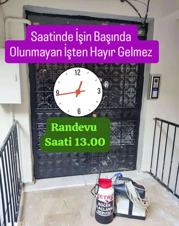 Metro Böcek İlaçlama Randevu Uygulaması 8